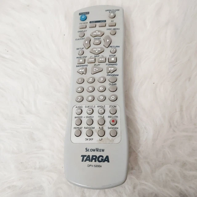 Télécommande d'origine Targa DRV-5200x pour magnétoscope DVD