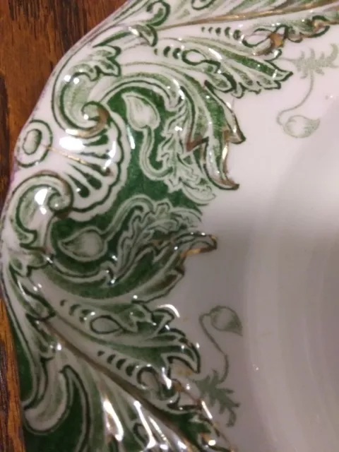 T&R Boote, Waterloo Potteries, Lugano Serving Platter, Green and White 2