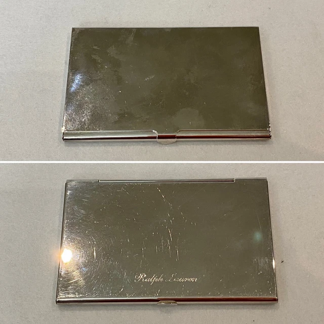 Vintage RALPH LAUREN Sterling Silver Card Case Holder 64g
