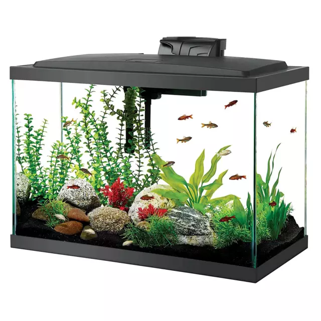 Fish Tank Starter Kit Aqueon Aquarium  LED Lighting 20 Gallon High