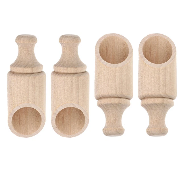 4 cucharas de sal granos de café dulces de madera cocina estilo japonés