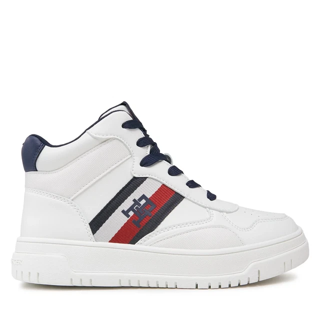 Baskets Tommy Hilfiger Enfant STRIPES HIGH TOP LACE-UP - T3X9-33121-1355A473