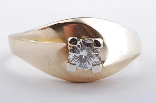 Brillant Diamant Ring 750 18k Gelb Gold Solitär Gr 52 Top #