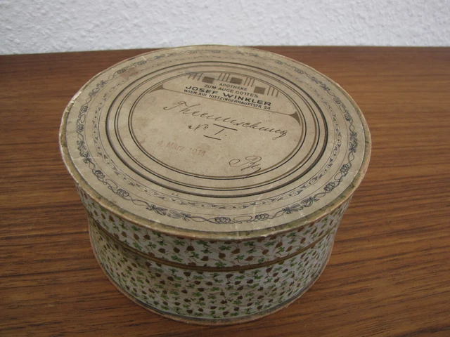 Alte Pappschachtel Werbung Apotheke Wien 1914 Josef Winkler