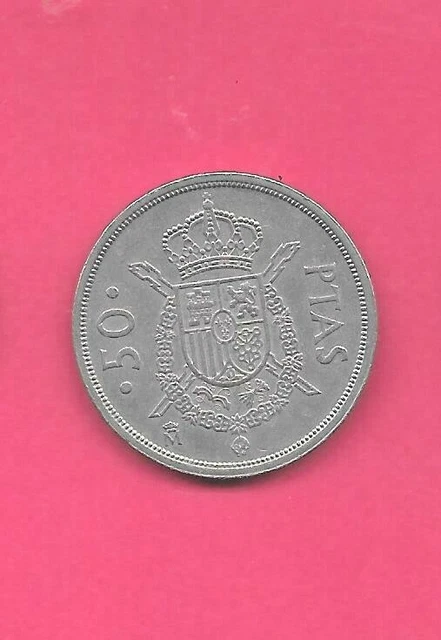 Spain Spanish Km825 1983  Uncirculated-Unc Mint  Old Pre-Euro 50 Pesetas Coin