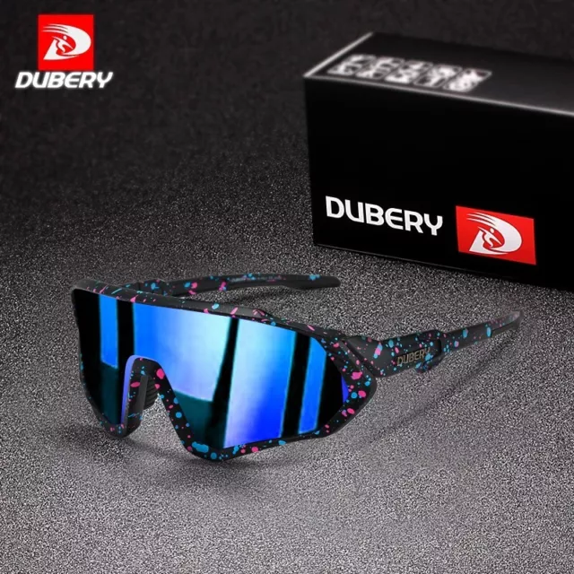 DUBERY Polarized Cycling Sunglasses for Men Women Cycling Sport Glasses Outdoor