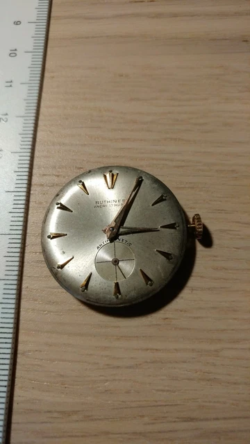 Montre Vintage Akita Cadran Dollar - Mouvement 4GB1 Défectueux, Pour Pièces