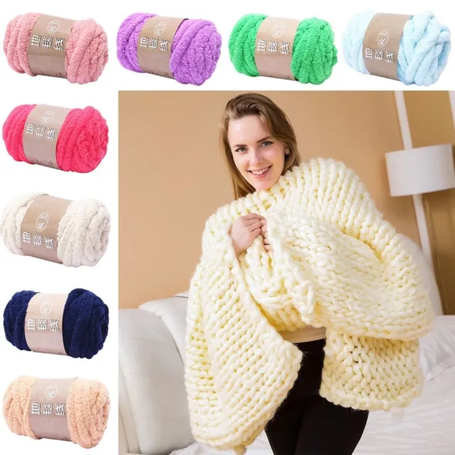 FLUFFY CHENILLE YARN Soft Crochet Yarn Chunky Yarn Knitting Accessories  $19.50 - PicClick AU