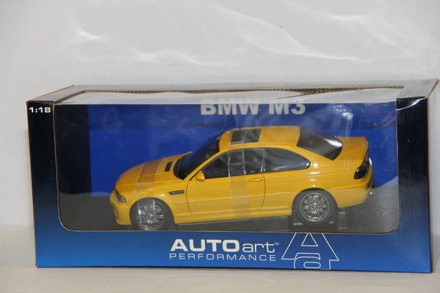 1/18 AUTOART BMW E46 M3 GTR Plain Body Version (White) Rare