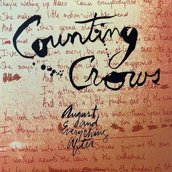 Counting Crows ‎– August And Everything After Lp Vinile