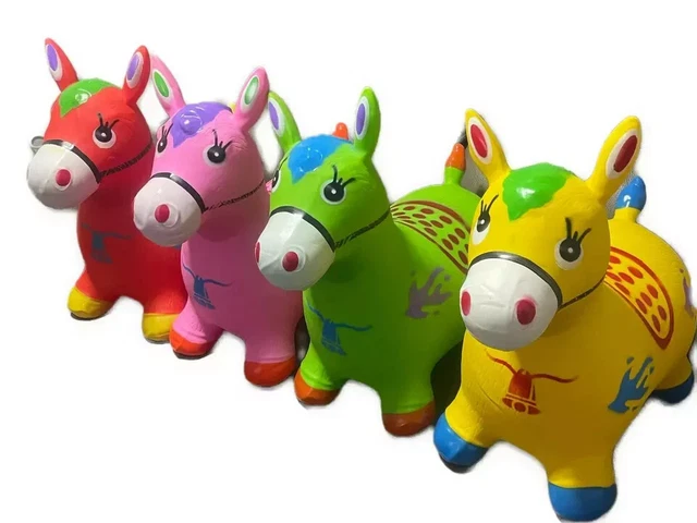 Inflatable Riding Space KIDS ANIMAL SPACE Hopper Inflatable Horse Ride On Bouncy Play Animal ...