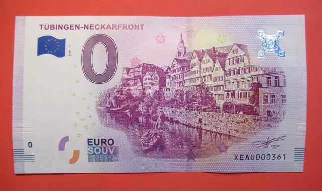0 Euro Schein "Tübingen Neckarfront" 2018-1 Germany | Billet € Souvenir