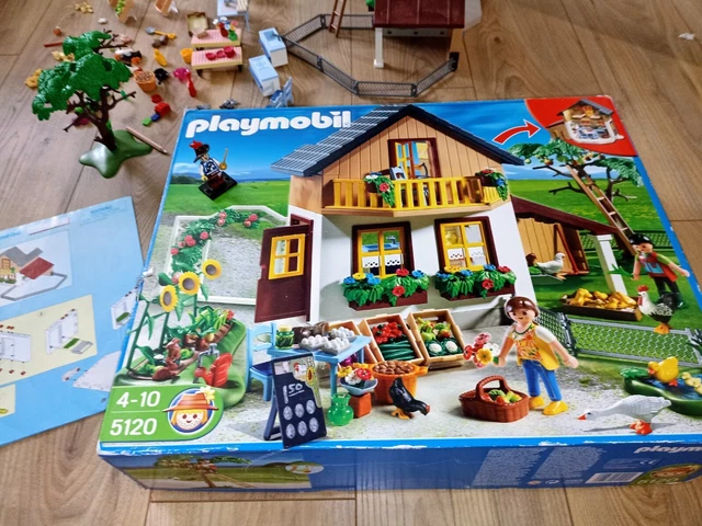 Playmobil 5120 - Maison Des Fermiers Et Marché - Vintage - Occasion