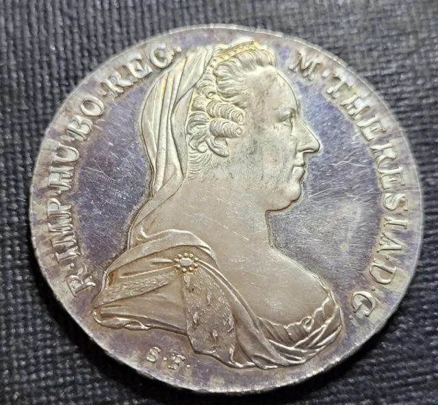 Silver Austrian Maria Theresa Thaler 1780 Restrike