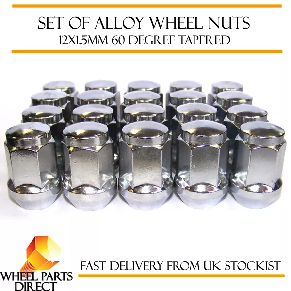 Alloy Wheel Nuts (20) 12x1.5 Bolts Tapered for Toyota Celica [Mk7] 99-06