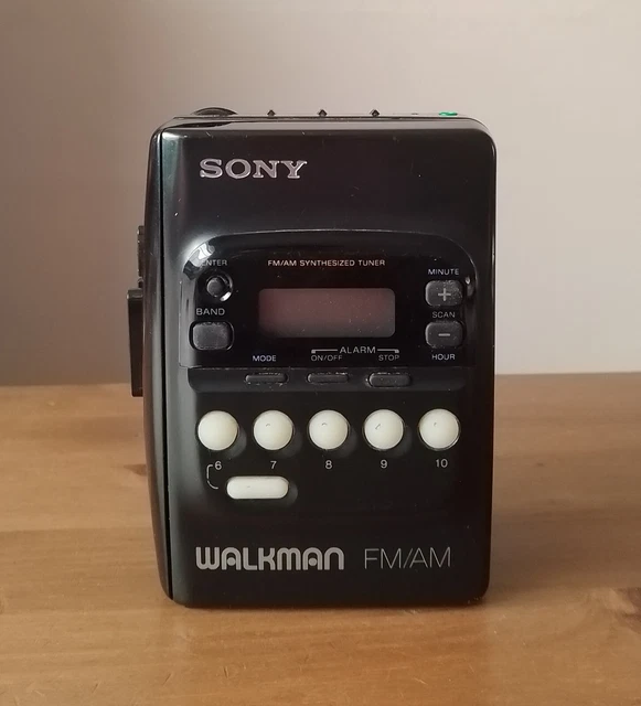 Vtg 1990's Sony Sports Walkman AM/FM Radio Cassette Player - Yellow (WM-FS191/T