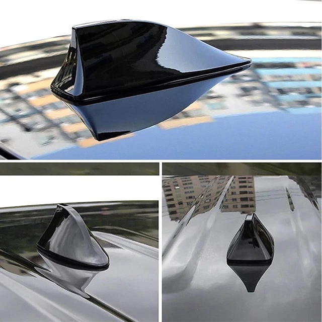 BLACK Shark Fin Car Roof Antenna Radio FM/AM Signal Aerial Accessories New