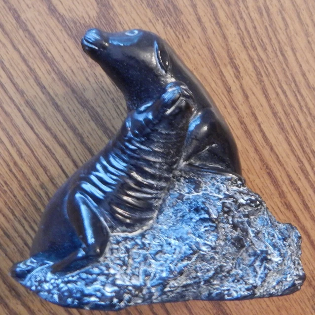 Soapstone Figurine of Two Seals