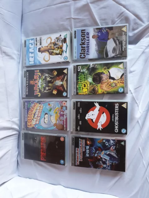 Sony PSP UMD Videos 8 Discs In Cases All Good Working Condition Free Post
