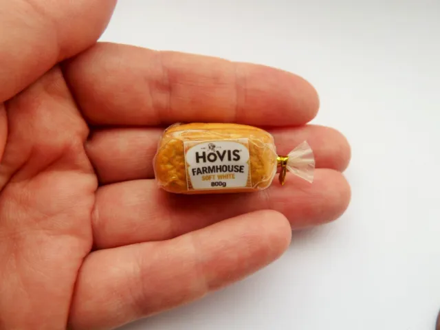 Dolls House Miniature 1:12 * Supermarket Packaged Bread Loaf * Combined P+P