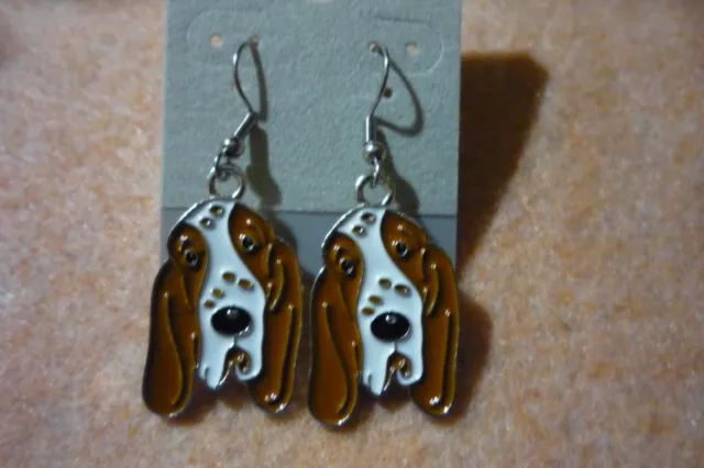 bassett hound earrings