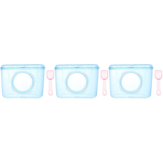 3x baño arena habitación conejillo de indias baño animales pequeños baño hámster arena baño