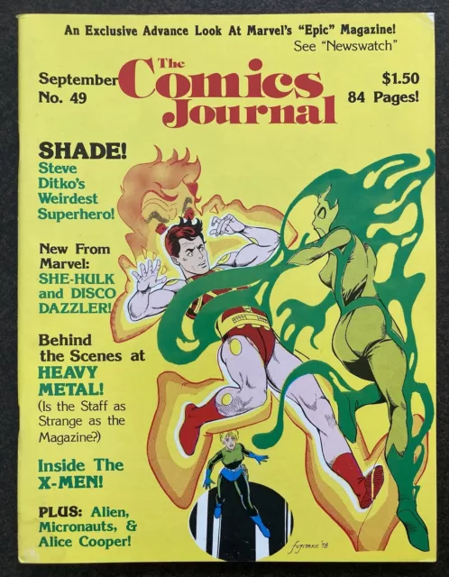 Comics Journal #49 1979 Magazine 1St Predates Savage She Hulk 1 1980 Dazzler Rom