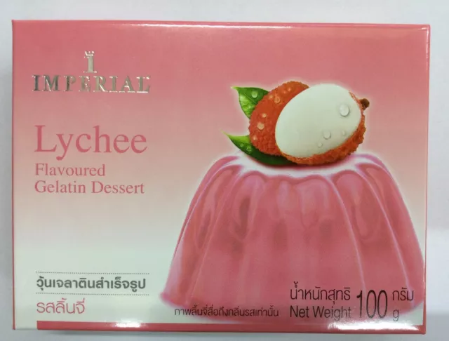 2 x Imperial Gelatin Lychee Flavoured Instant Jelly Powder Dessert  100  g