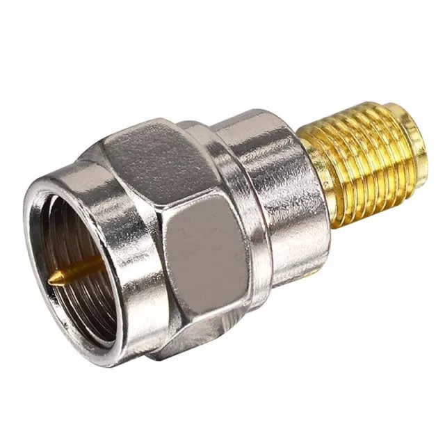 F To SMA Connector Socket F Male to SMA Female Plug Straight Coax Adapter