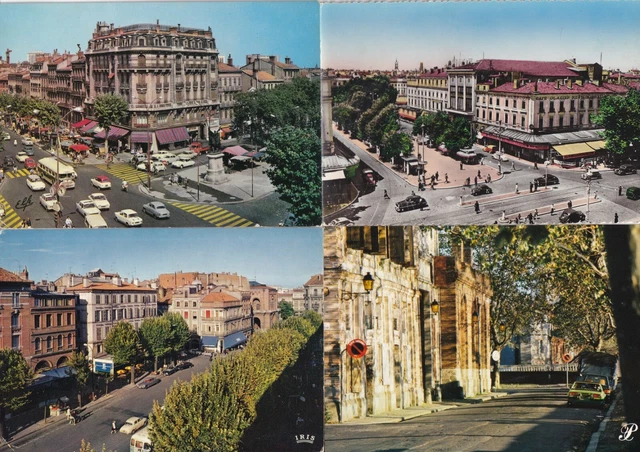 Lot de 4 cartes postales postcards 10x15cm TOULOUSE HAUTE-GARONNE 1