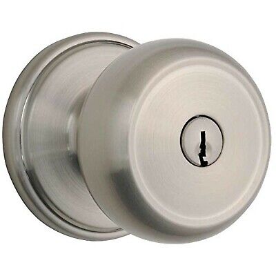 Brinks Home Security Exterior Locking Door Knob Handle With Lock