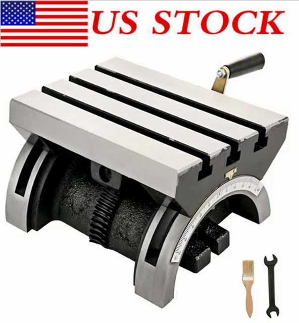 7x5inch Tilting Angle Milling Machine Table 0-90°Adjustable Swivel Angle Plate