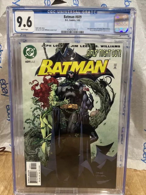 Batman #609 CGC 9.6 White Pages 1st Appearance Tommy Elliot Hush Jim Lee