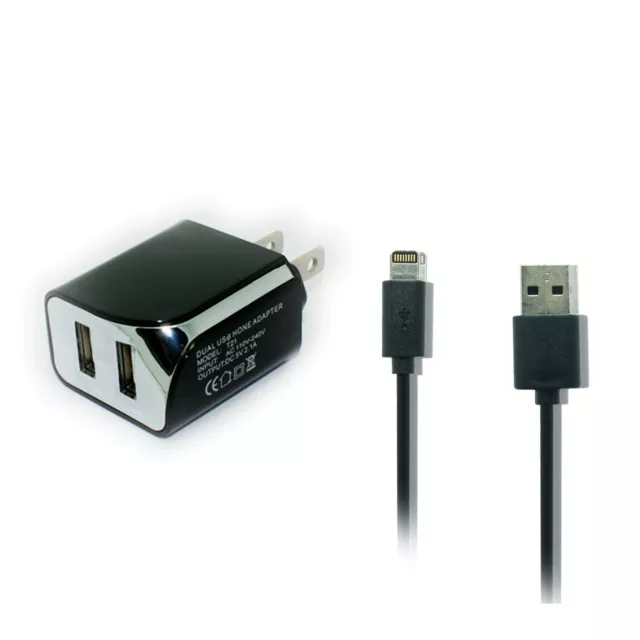 Home Wall AC Charger +30 pin Data Sync USB Cable Cord for iPhone 3G 4 ipod  Nano
