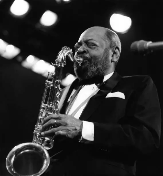 Photo Of Coleman Hawkins Performing Jazz Music Old Photo
