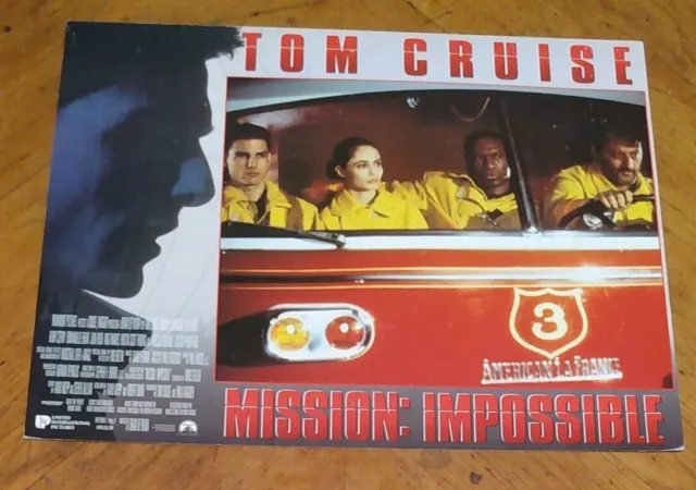 Mission Impossible 1996 Lobby Card #3 Tom Cruise