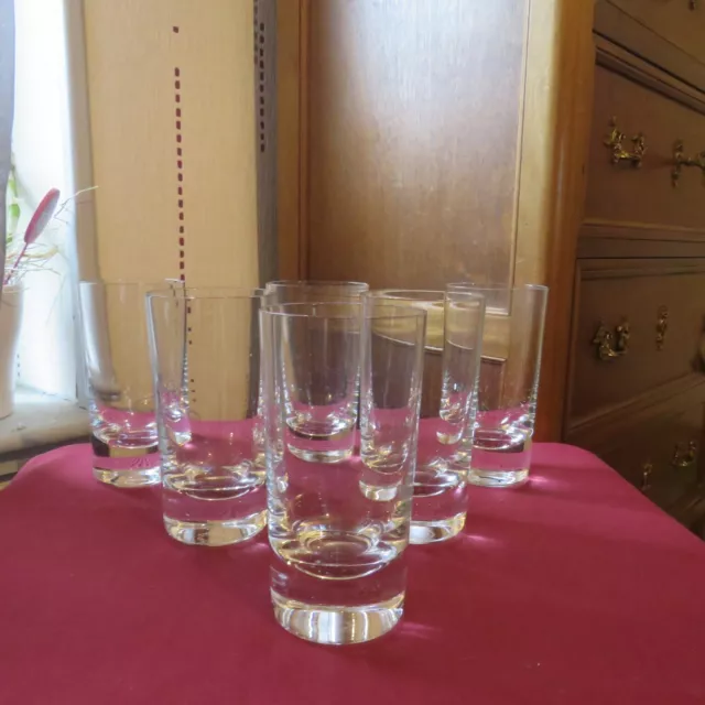 6 verres à orangeade en cristal de baccarat modèle perfection H 14 cm signé