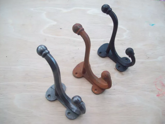 Large Heavy Cast Iron Hat & Coat Hall Stand Hook Old English Style Antique