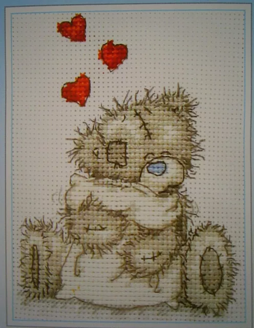 Me To You Counted Cross Stitch Kit 'Teddy Hugs' NEW Embroidery Needlecrafts