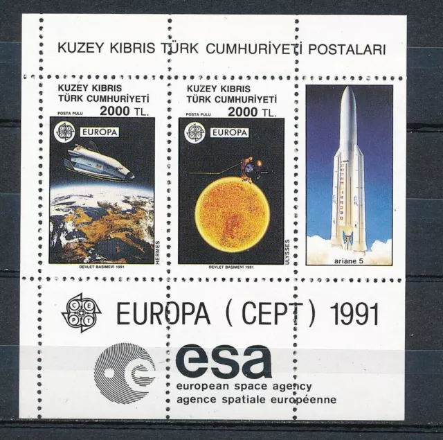 Cyprus/Zypern (Tur) 1991 Europa CEPT (**) Mi Block 9; Y&T BF 9 - €13,-