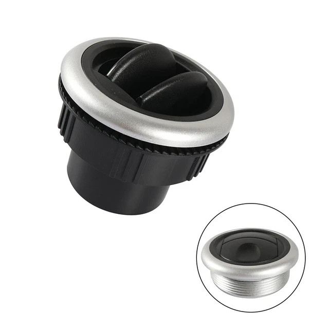 Bouches D'Aération Climatisation Bus 2 Pièces - ABS Noir - Ø100mm - Rotation 360° - Pour Camping-Cars