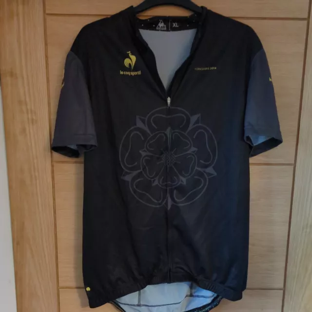 TOUR DE YORKSHIRE Grand Depart 2014 Cycling Jersey Le Coq Sportif Quick Dry 24.99 PicClick UK