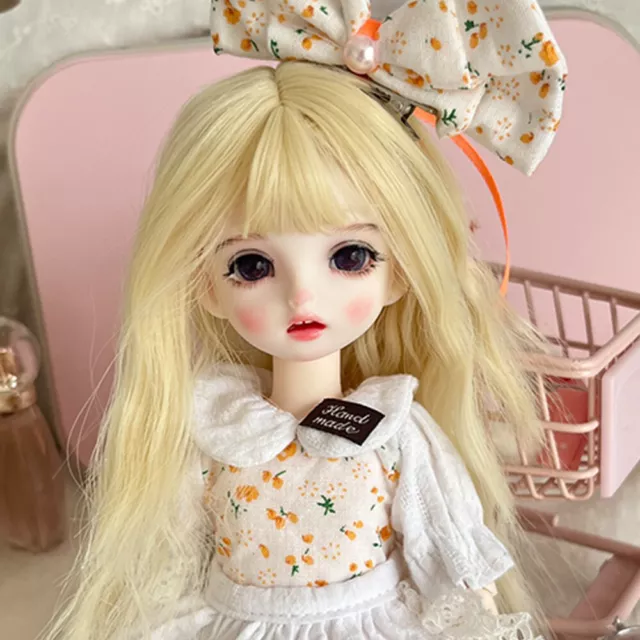 Handmade 30cm BJD Dolls Cute Dress Accessories Wig Hairband Princess DIY Toys