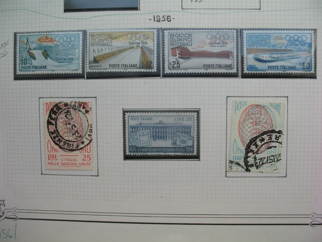 Italie Italia Lot 1956-1957-1958-1959-1960  neuf * / ** / obl C: 82 €  à voir