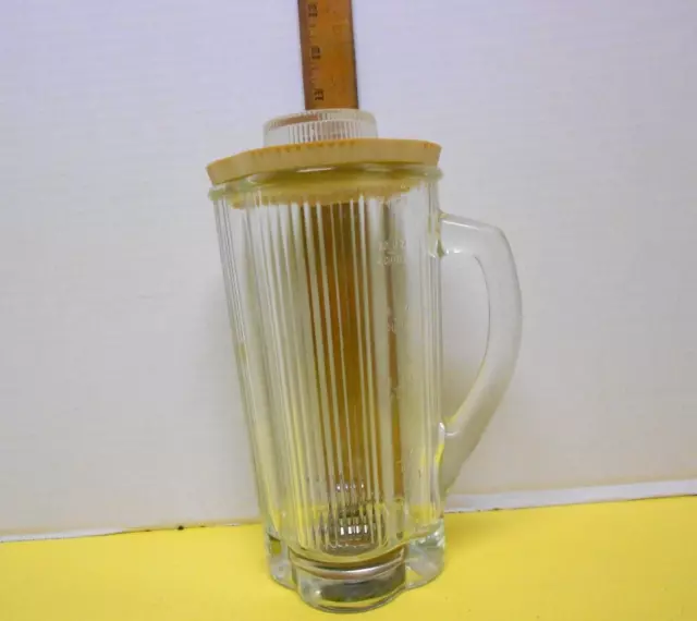 Waring Blender Replacement Clover Leaf Glass Jar Pitcher 5 Cup 40oz W Lid