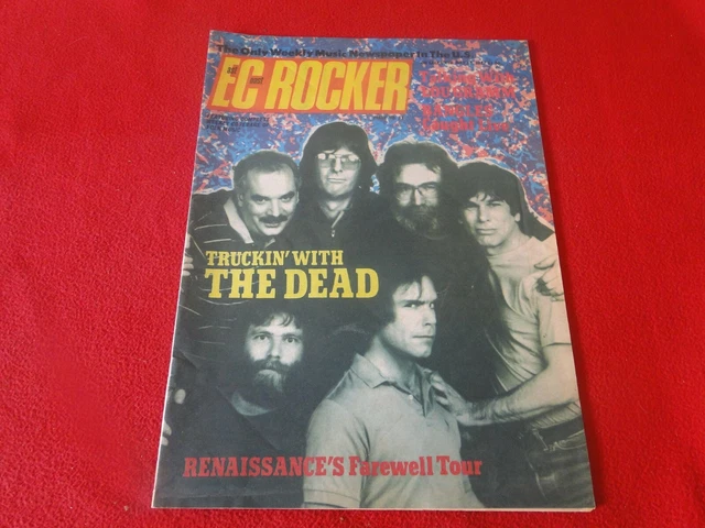 VINTAGE ROCK N Roll Magazine East Coast Rocker 1987 Grateful Dead P1 £ ...