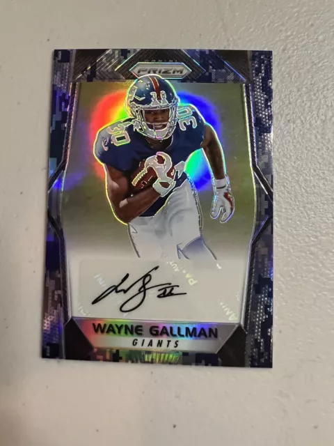 Wayne Gallman Digi Camo Rookie Auto 2017 Panini Prizm Clemson Auto Card 24/25