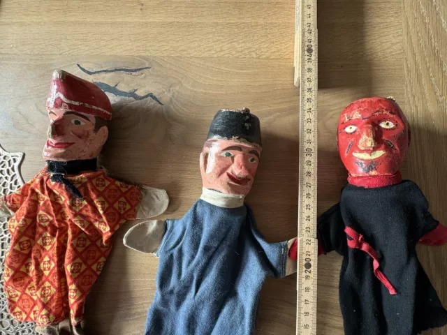 5 alte Hand -  Puppen für ein Kasperl-Theater mind. 60 Jahre alt 3