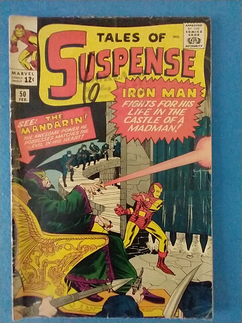 Tales of Suspense 50 G Iron Man 1st Appearance of The Mandarin 1963 Marvel