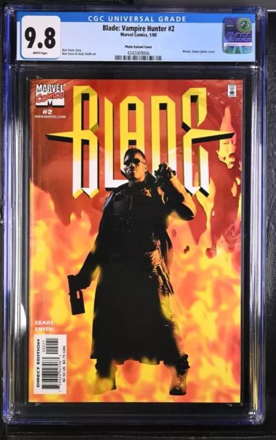 Blade Vampire Hunter #2 CGC 9.8 NM/MT Variant B Wesley Snipes Movie Photo Cover